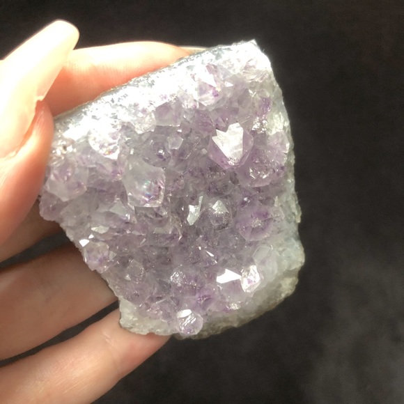 Natural Raw Purple Amethyst Crystal Cluster - Picture 3 of 6